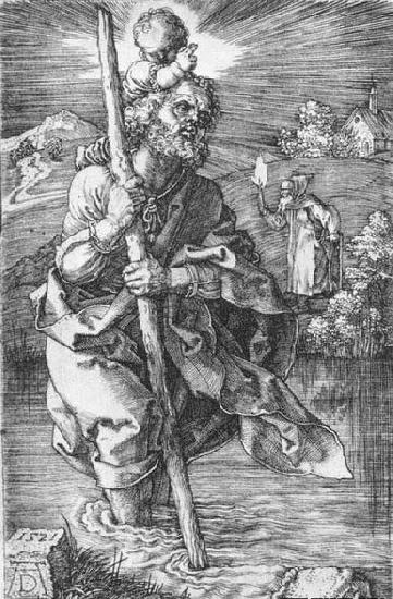 Albrecht Durer St Christopher Facing to the Right
